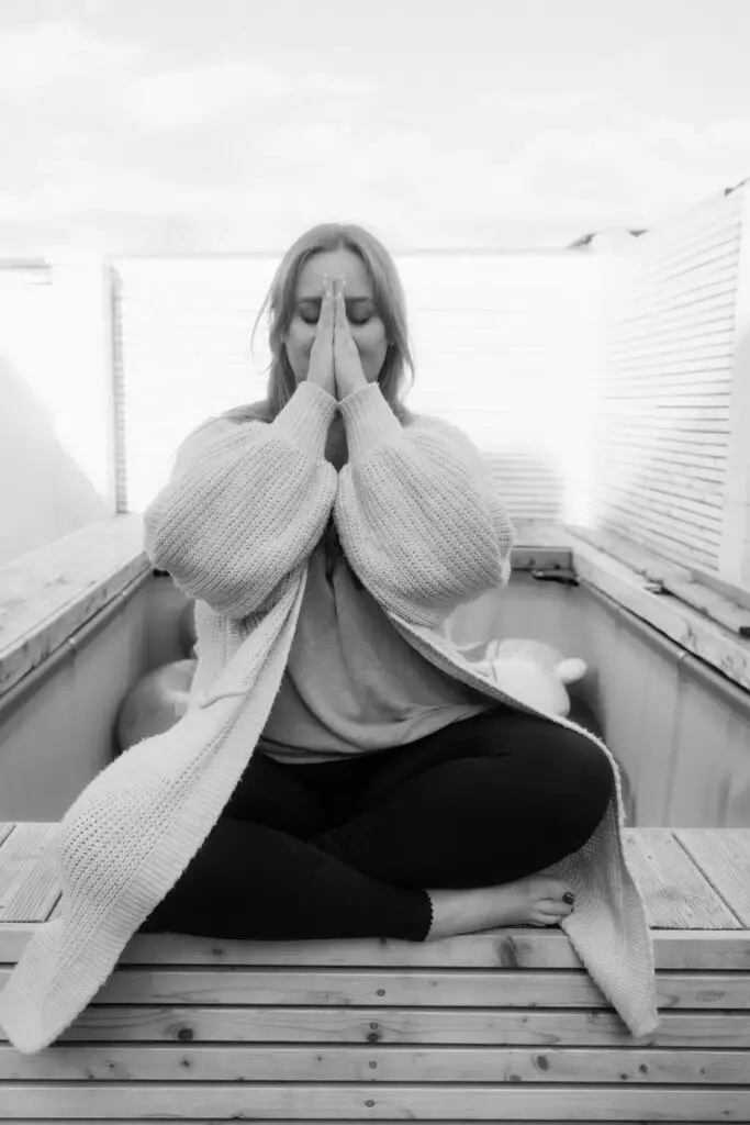 Yogaposition betende Hände - Mentoringseite